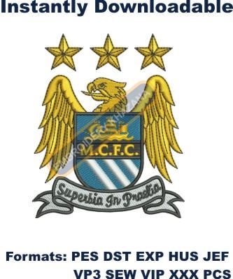 Manchester City Football Club Embroidery design